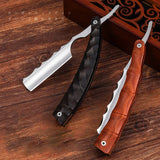 1p Cut Throat Straight Razor Wood Professional Barber Razor